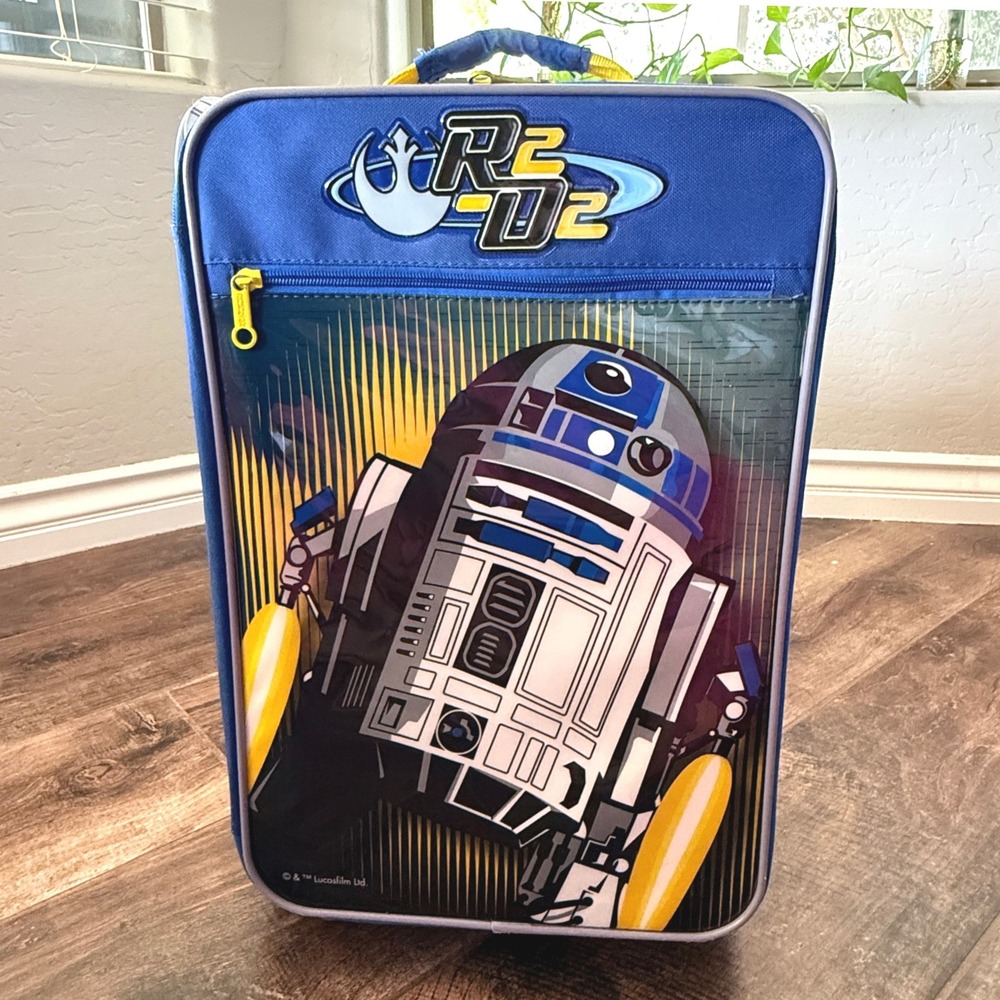 American Tourister x Star Wars R2-D2 Kids Softside Carry-On Rolling Luggage, 18"